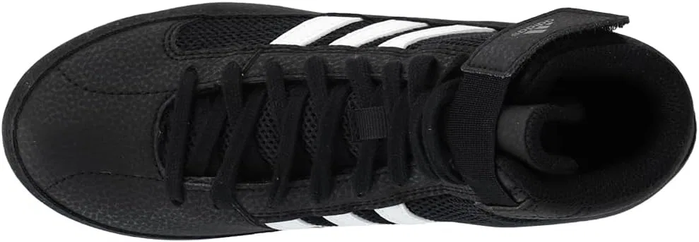 Мужские борцовские кроссовки Adidas HVC, Black White Iron Metallic — фото 4
