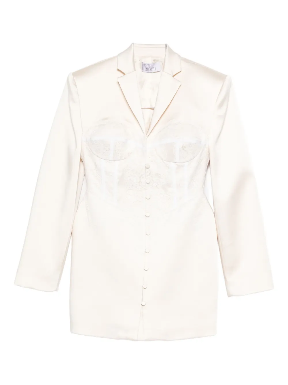 

Жакет с кружевной отделкой Giuseppe Di Morabito, белый