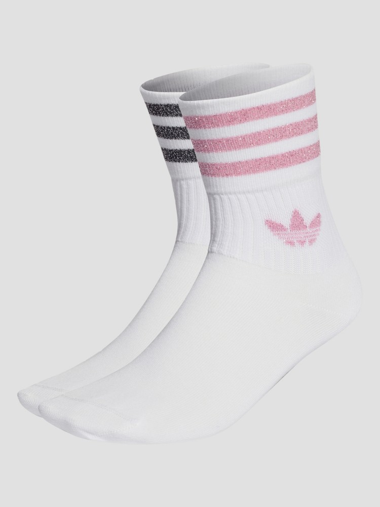 

Носки adidas Originals Glitter Crew Socken, white/blipnk/black