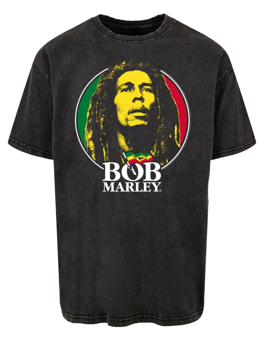 

Рубашка F4NT4STIC Bob Marley Logo Badge Reggae Music, черный