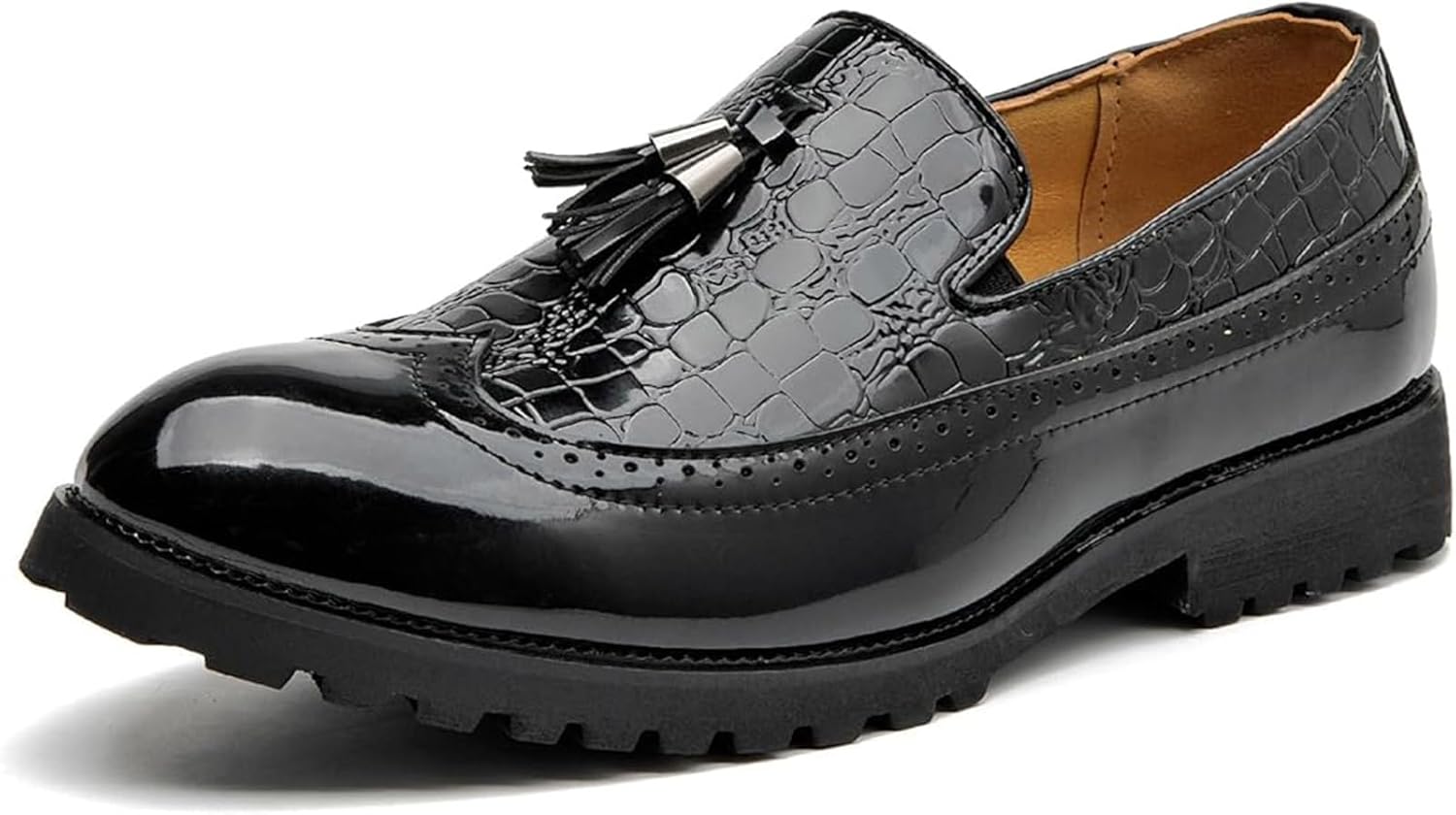 

Мужские деловые лоферы из натуральной кожи без застежек для работы Xinduoyu, черный