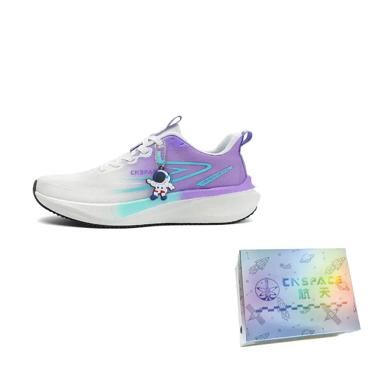 

China Aerospace Юнисекс низкие беговые кроссовки лимитированная серия в коробке колокольчик фиолетовый, цвет Bellflower Purple