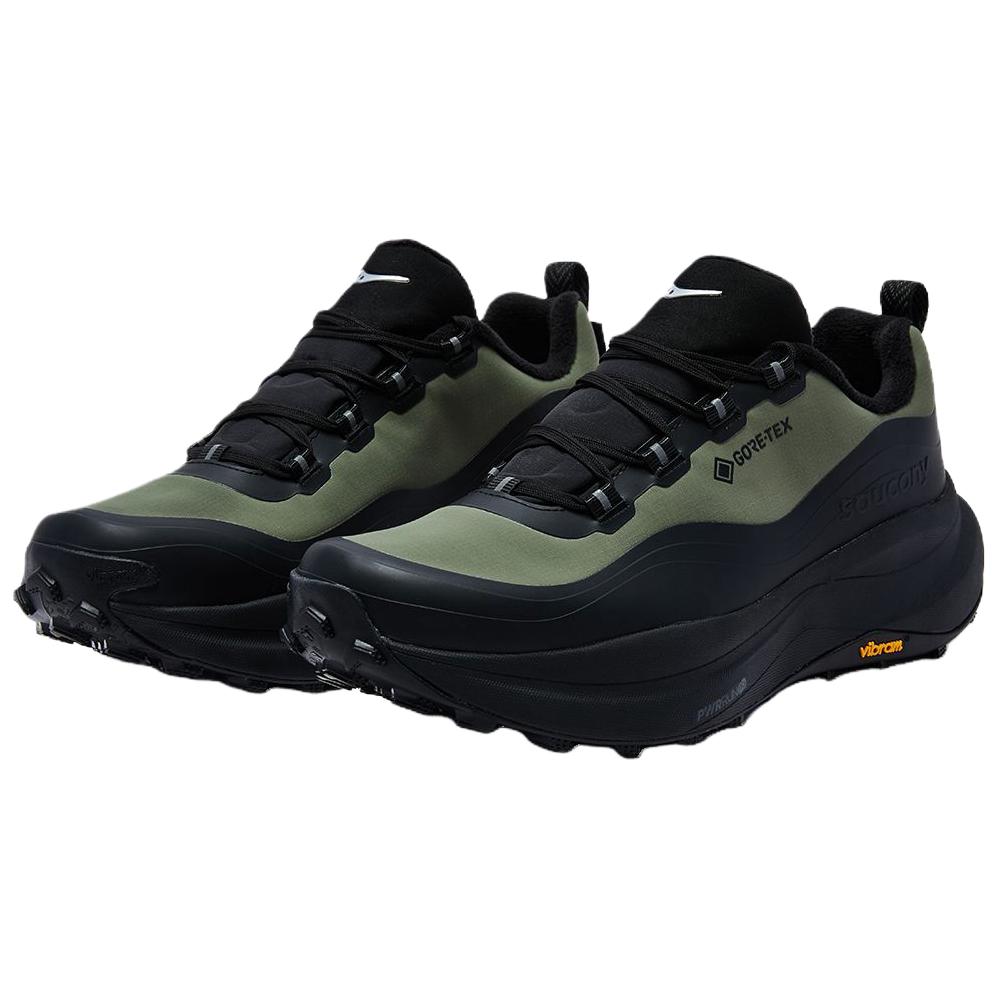 Xodus Peach Origin Waterproof Running Shoes Unisex Saucony, черный/зеленый — фото 4