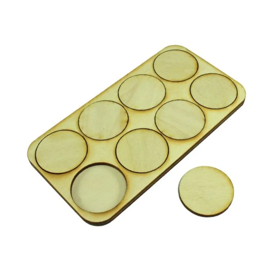 

Поднос для схваток — 8 фигурок, круглые подставки, Miniature Movement Trays - Skirmish (Litko Aerosystems)