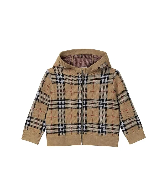 Свитер с капюшоном Jimmy Vintage Check Burberry Kids, Sand IP Check