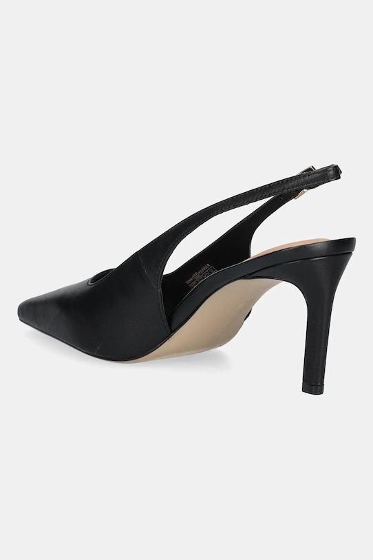 Кожаные туфли-лодочки SQUARED TOE HIGH HEEL SLINGBACK на шпильке с открытой пяткой и квадратным мыском Tommy Hilfiger, черный — фото 3