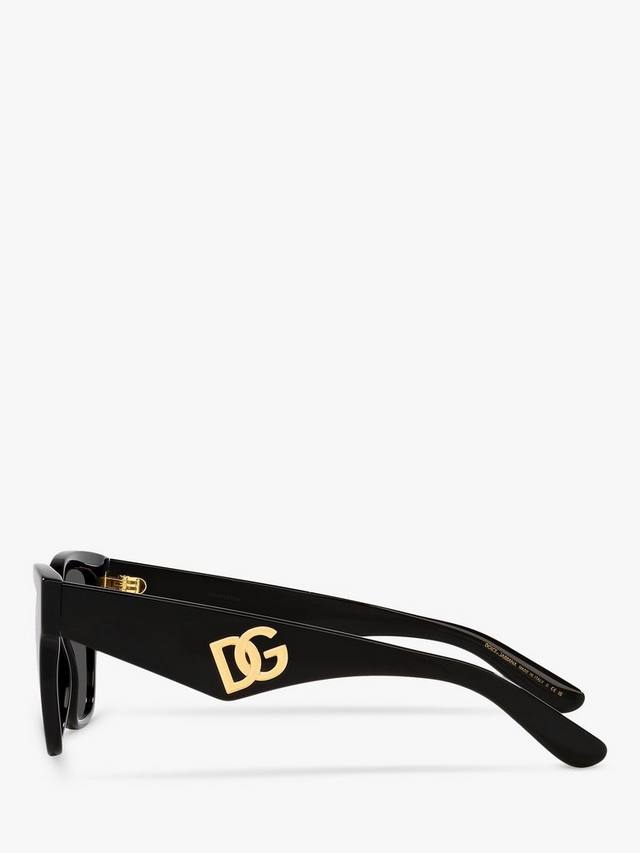 DG4437 женские солнцезащитные очки Butterfly Dolce & Gabbana, Black — фото 4