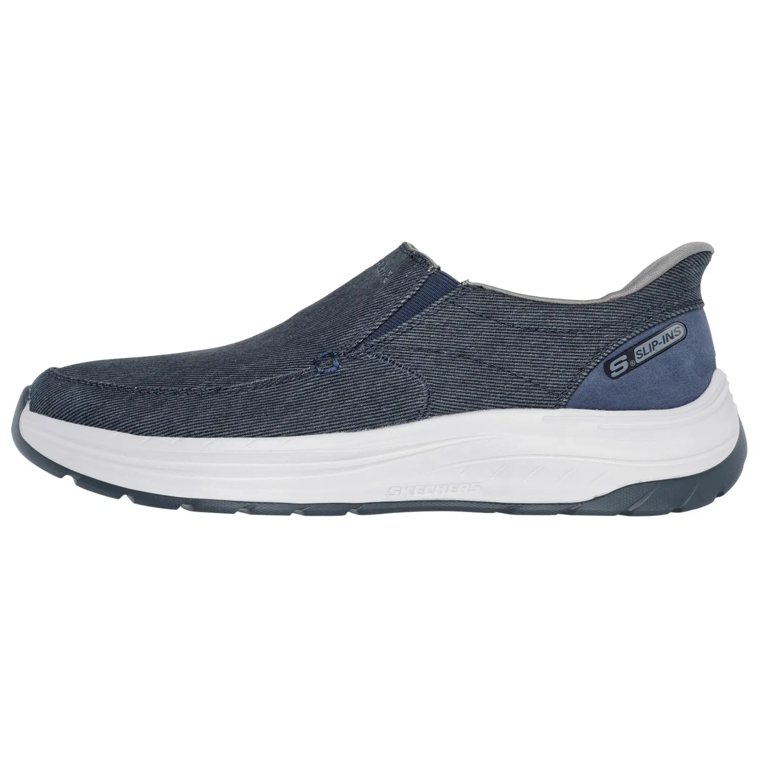 

Skechers Износостойкие и легкие повседневные туфли Slip Ins с низким верхом, синие, мужские