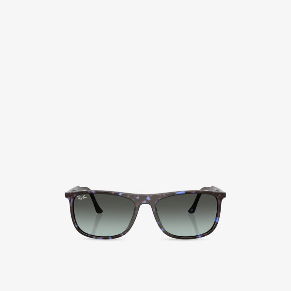 

Rb2216 прямоугольные солнцезащитные очки с ацетатной оправой Ray-Ban, синий