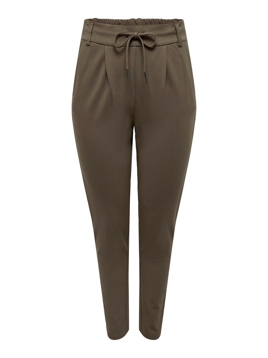 

Брюки со складками спереди ONLY Slim fit Pleat-Front Pants Poptrash, коричневый