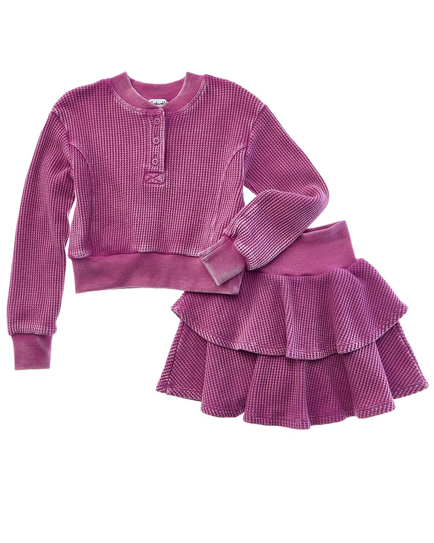 

Великолепный комплект из двух предметов: топ и юбка от Splendid Perry, фиолетовый