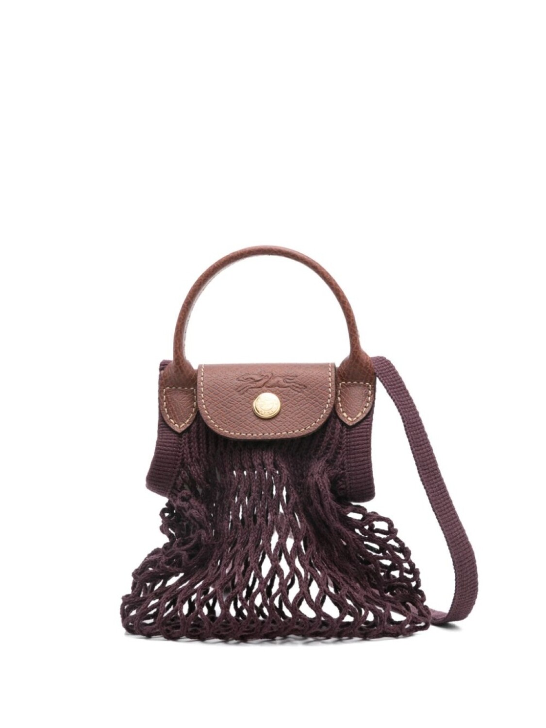 

Мини-сумка через плечо Le Pliage Filet Longchamp, фиолетовый