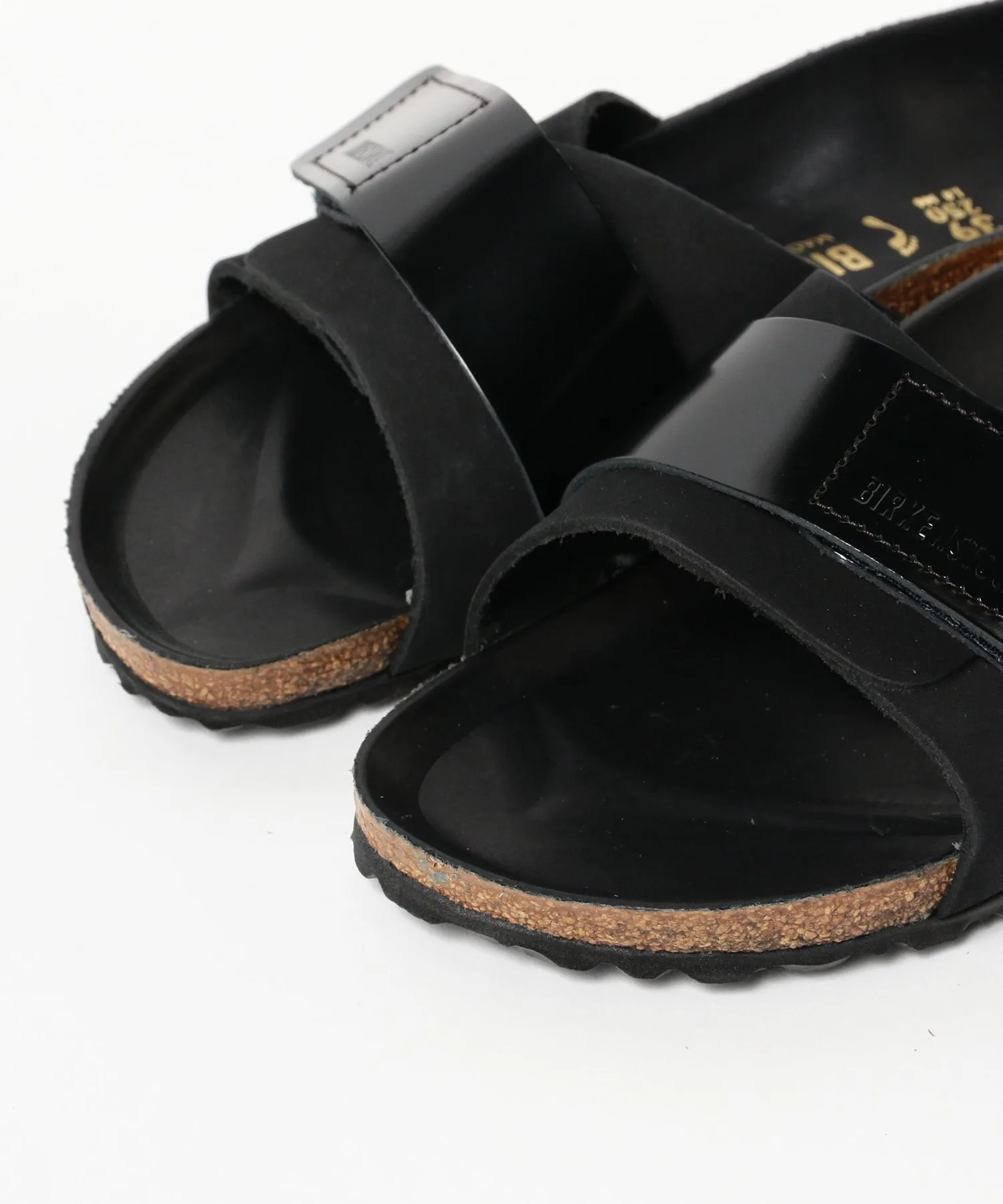 Мужские сандалии из натуральной кожи OITA EXQUISITE BIRKENSTOCK чёрные — фото 2