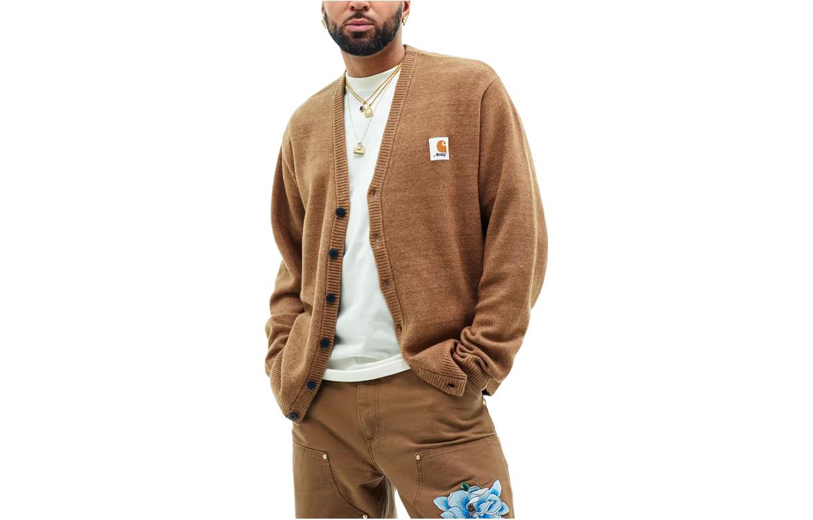 

Awake NY вязаный свитер Unisex Carhartt WIP, хаки