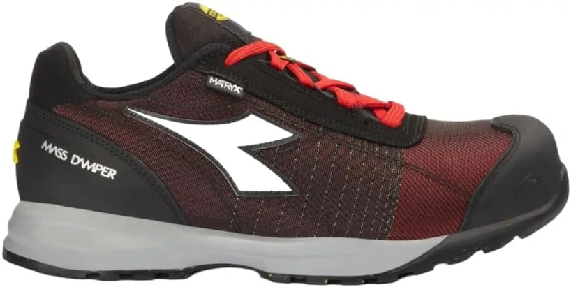 Кроссовки UTILITY DIADORA Unisex Glove MDS MTX Low S1p HRO SRC ESD, красный/серый