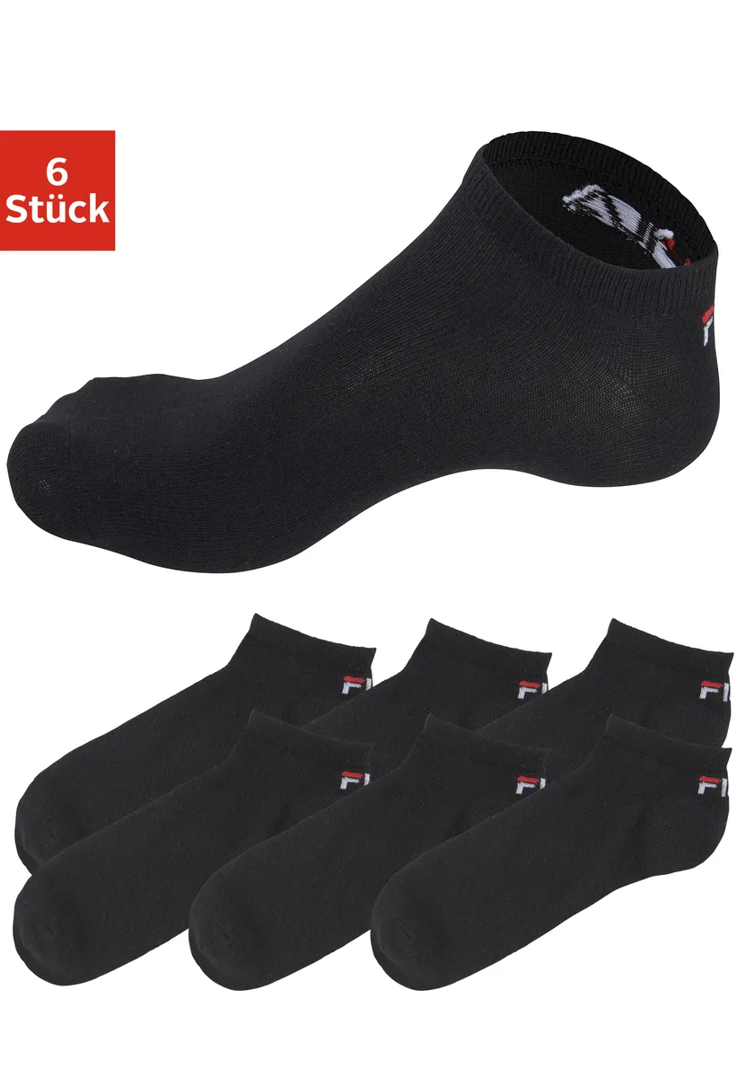

Носки-кеды Fila (6 пар), с вязаным логотипом, черный