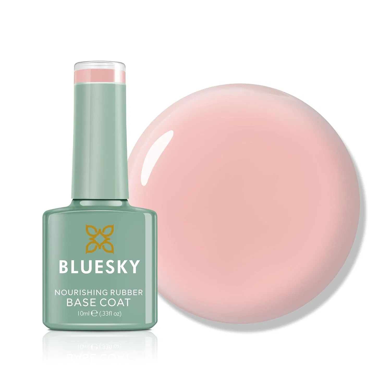Питательная каучуковая база BLUESKY Nourishing Rubber Base Coat для натуральных ногтей Bluesky, Girl'S Secret Bnr08