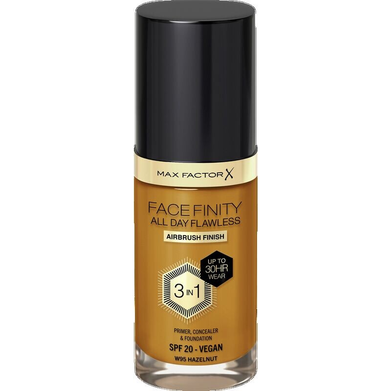 

Facefinity All Day Flawless Foundation цвет W95 Лесной орех Max Factor, 30 ml
