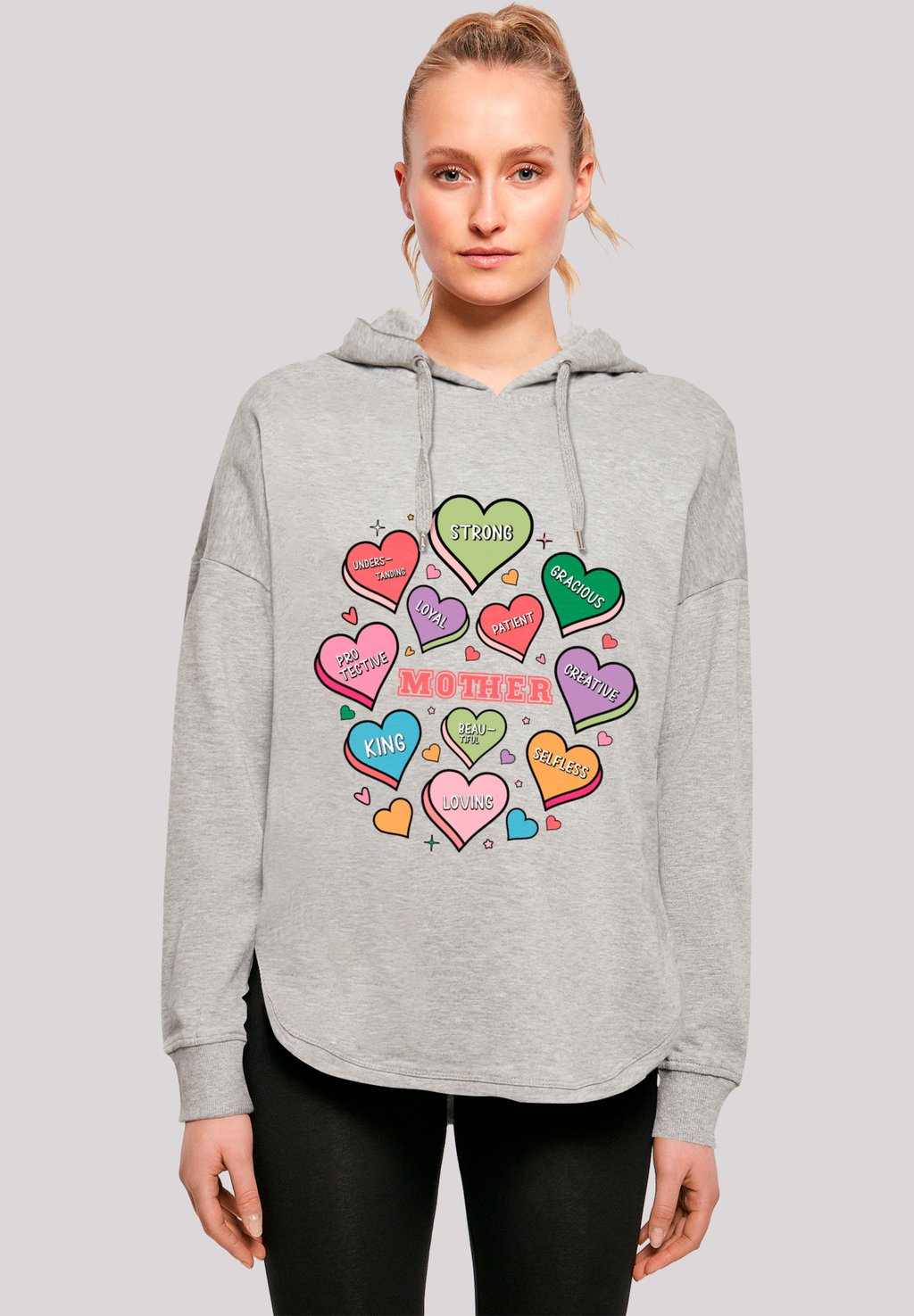 

Толстовка MUTTERTAG MAMA HERZEN - Hoodie F4NT4STIC, серый