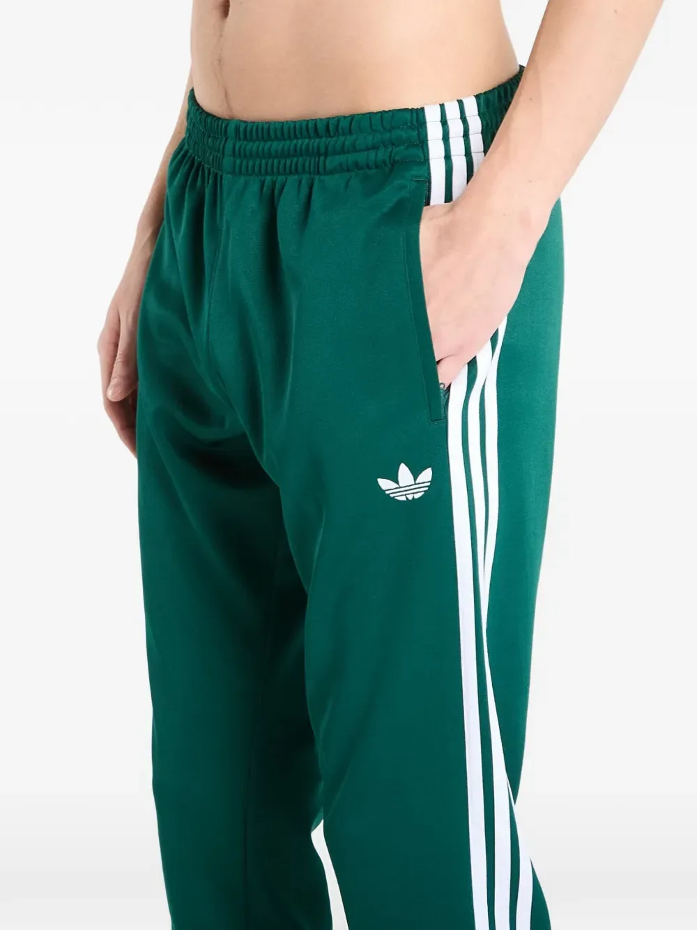 Спортивные брюки в полоску Adidas, зеленый — фото 3