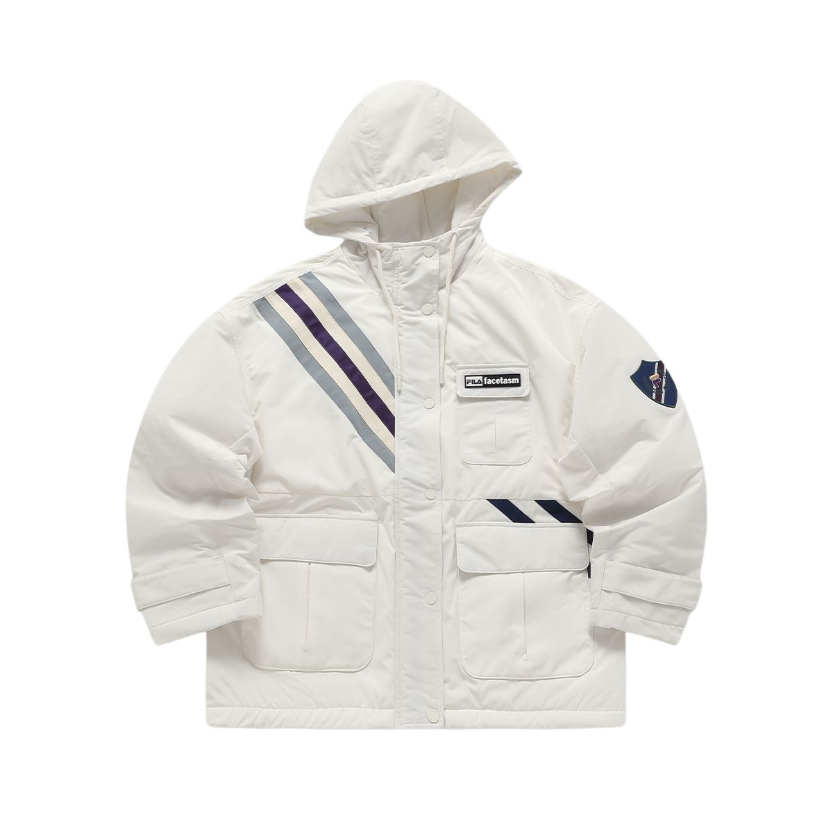 

FILA FUSION Фасетасм Пуховик Женский Перьевой Мягкий Белый, Feather Soft White