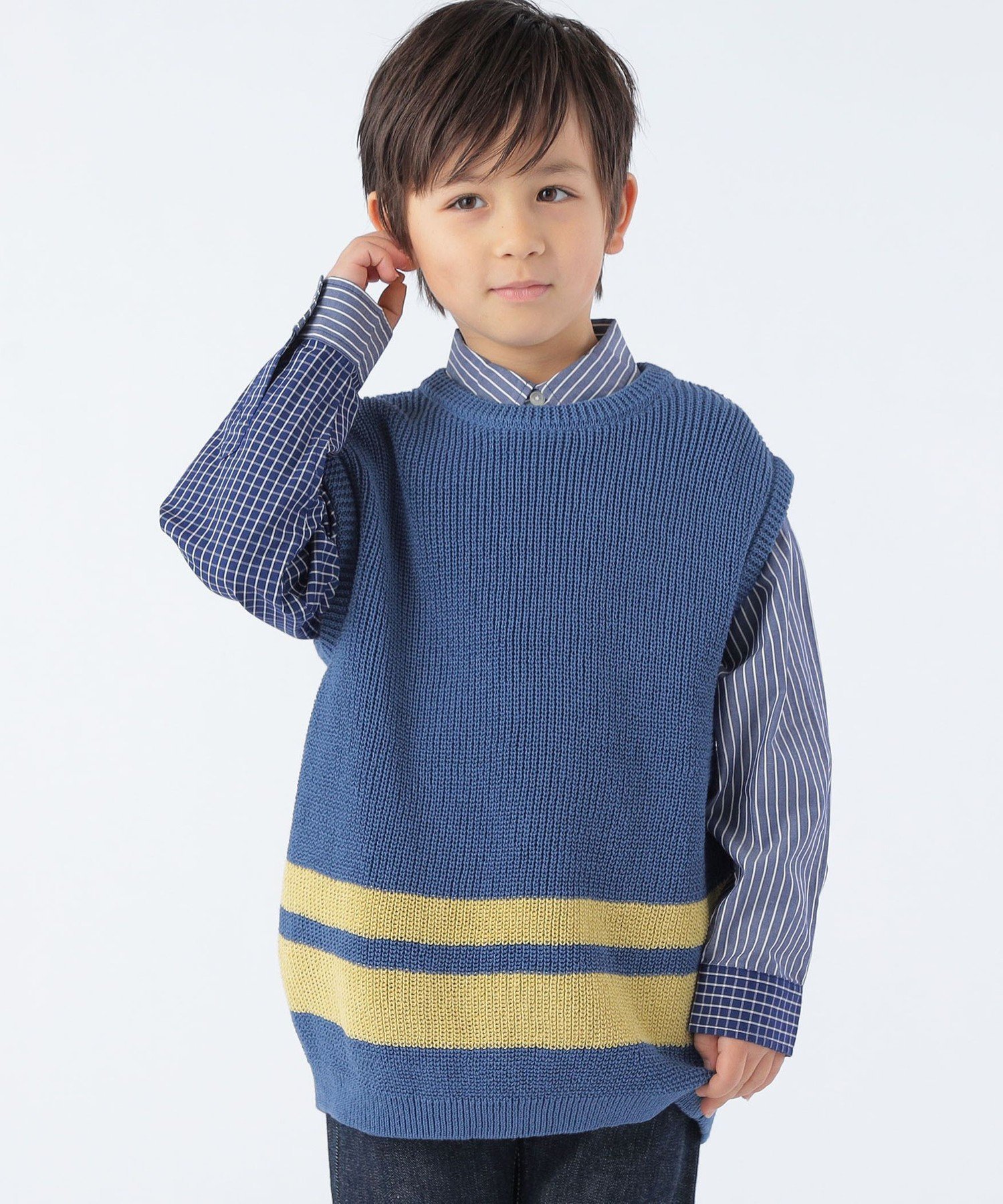 ARCH&LINE: 110~145 см / Хлопковый жилет Gima Ships Kids, blue