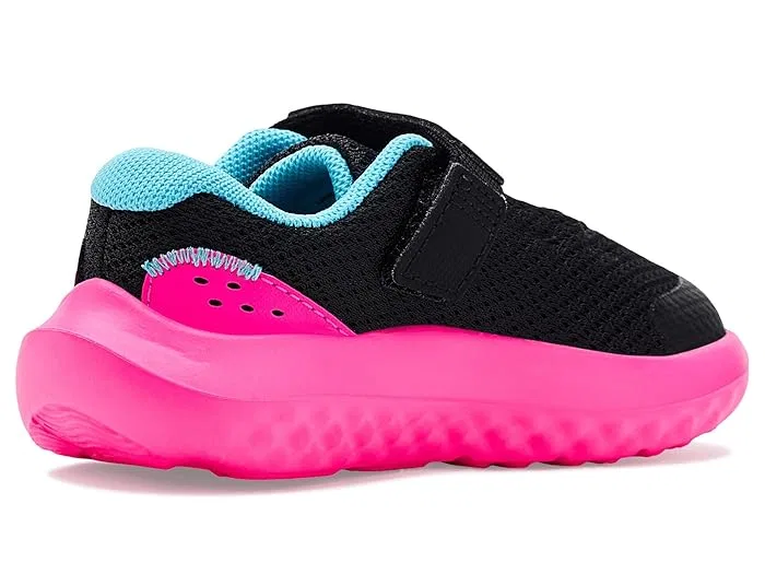 Кроссовки детские Infant Surge 4 Alternate Closure Under Armour Kids, Black/Fresco Blue/Hyper Green — фото 4