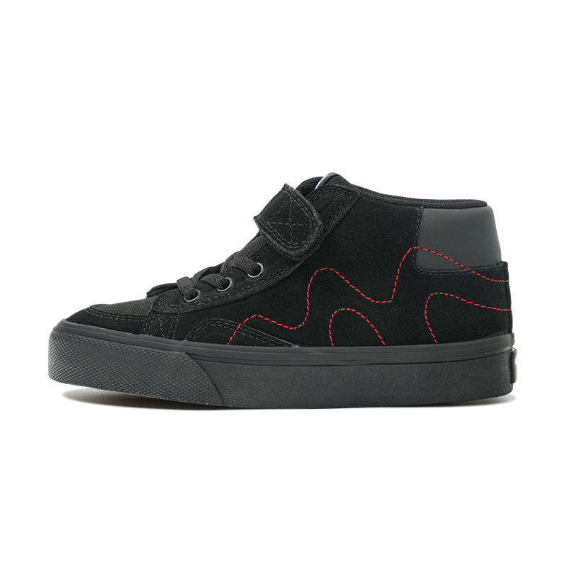 

GOLUCK Амортизирующие, износостойкие кроссовки для скейтбординга Mid top Black Red Kids'