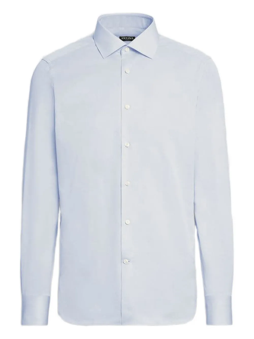 

Хлопковая рубашка Zegna, синий
