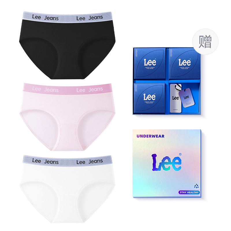 

Классические трусы 101 для женщин упаковка 3 шт Lee, черный