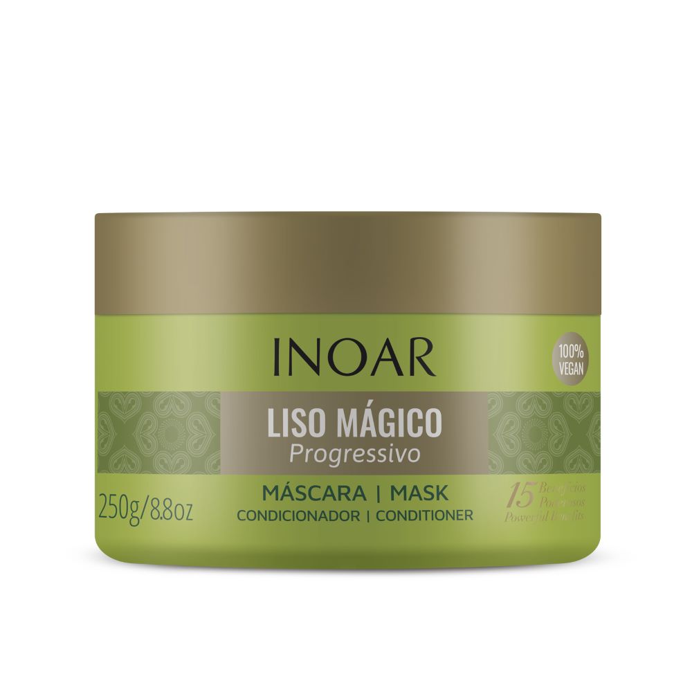 

Маска для выпрямления волос liso mágico progressivo mask Inoar, вес 250 гр.