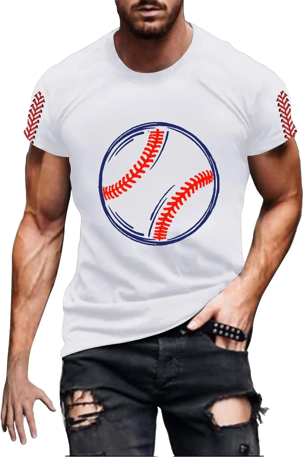 

Футболка с принтом для тренировок