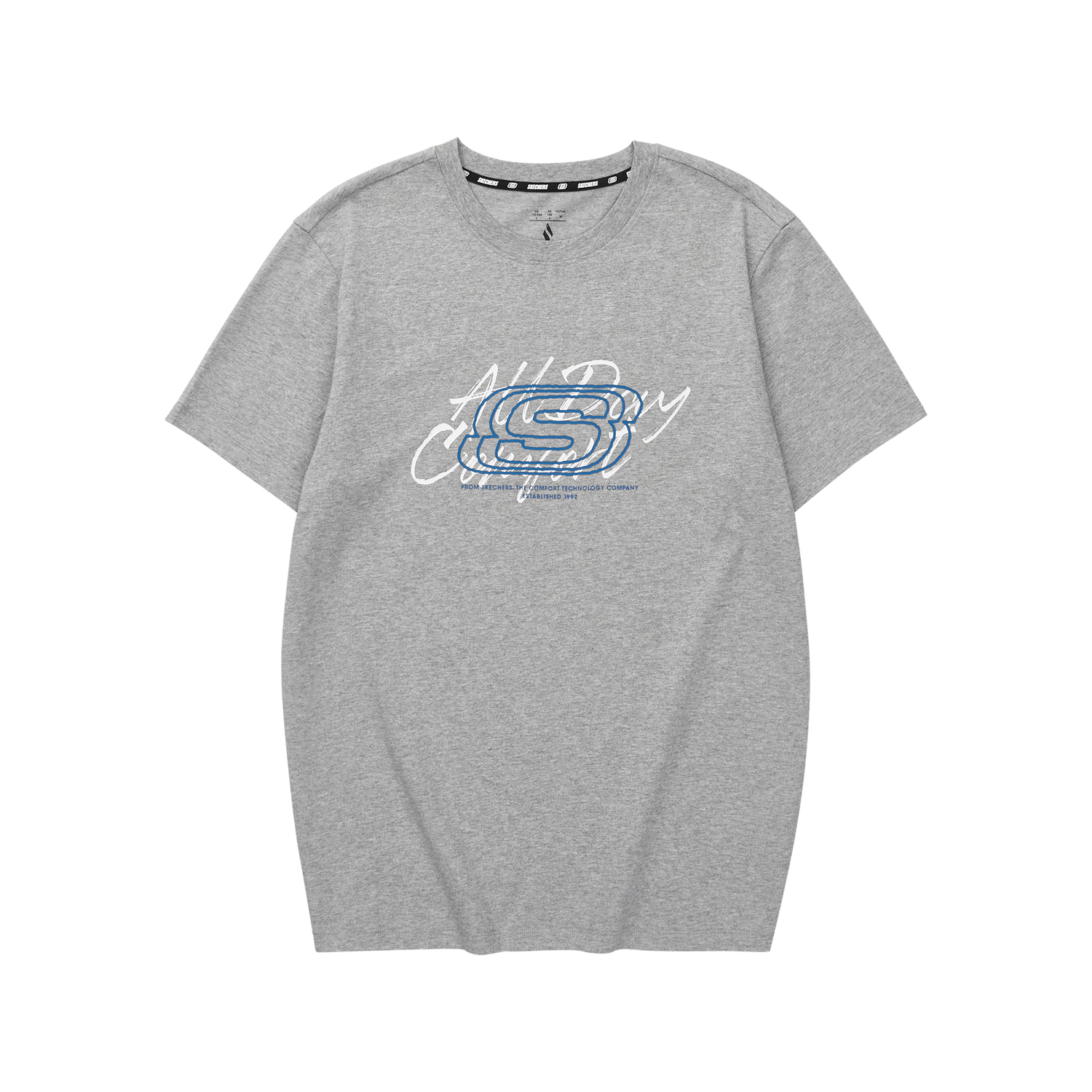 

Футболка унисекс Medium Heather Gray Skechers, Medium Heather Gray/004F