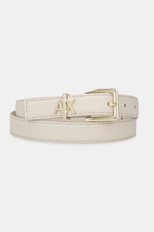 

Кожаный ремень Armani Exchange, бежевый