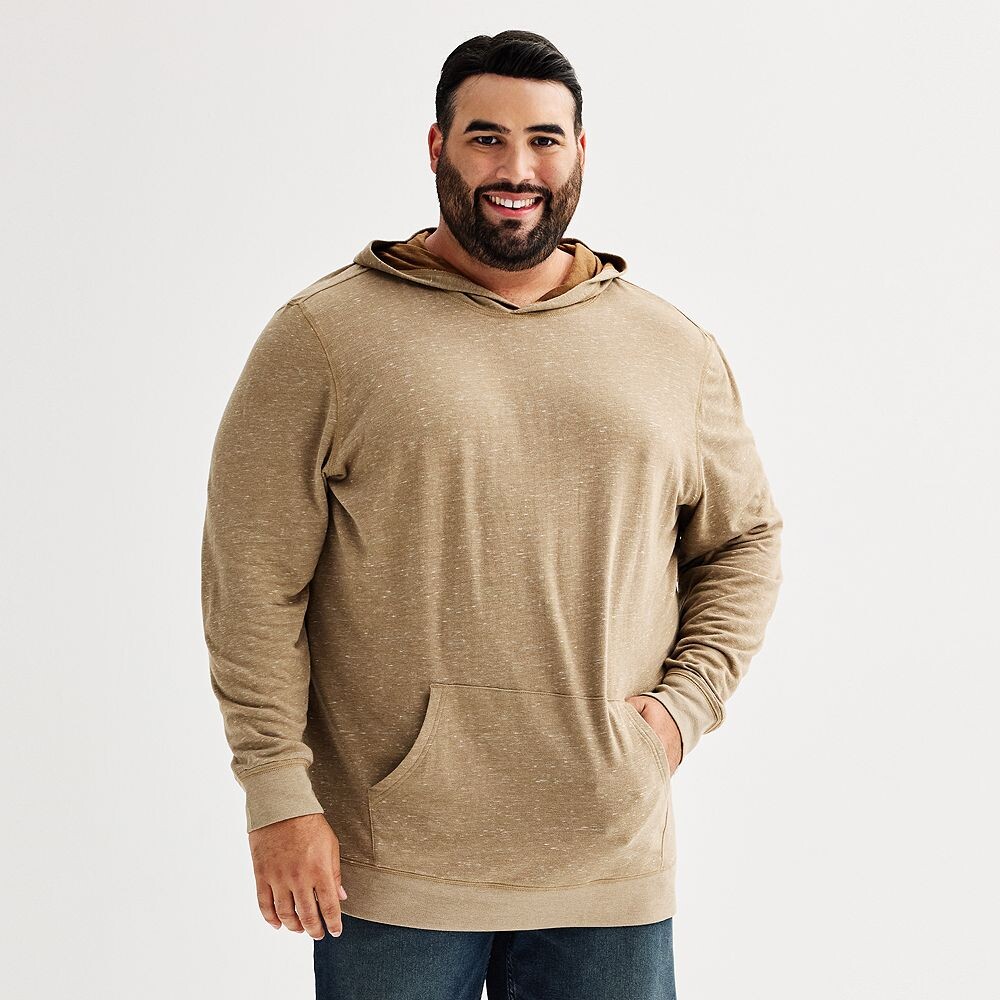

Толстовка Big & Tall Sonoma Goods For Life Supersoft двойной вязки, цвет Light Brown Texture