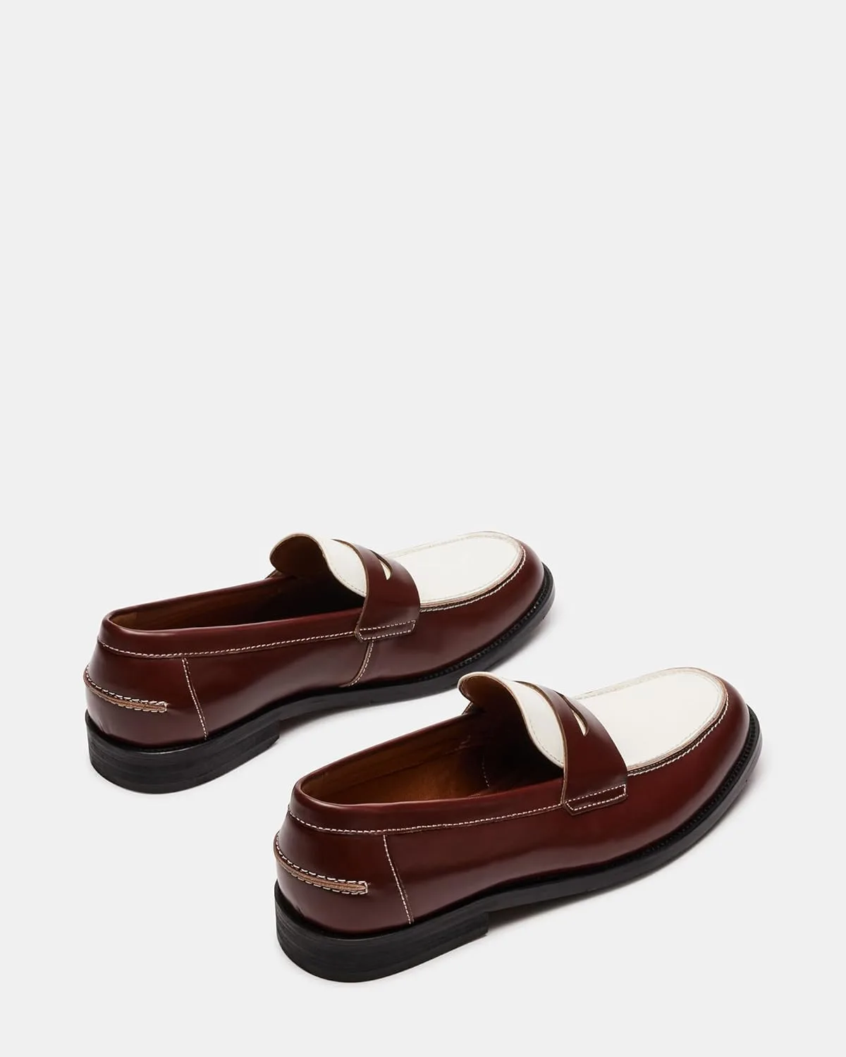 Мужские кроссовки Steve Madden Natan Penny Moc, белый/коричневый — фото 3