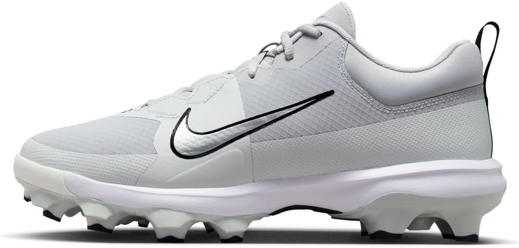 Бутсы для бейсбола Nike Force Trout 9 Pro MCS (FZ8644-100, белый/фантомный/черный/королевский пульс), Wolf Grey/Pure Platinum/Black/Metallic Silver — фото 2