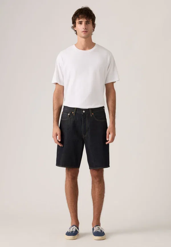 Шорты свободные джинсовые Levi'S 468 Loose Shorts, серый — фото 4