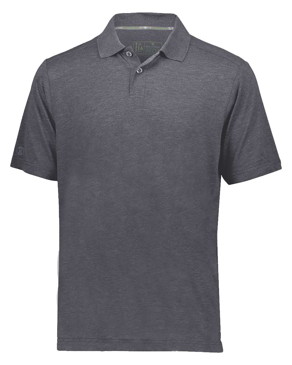 

Футболка поло мужская Holloway, цвет carbon heather