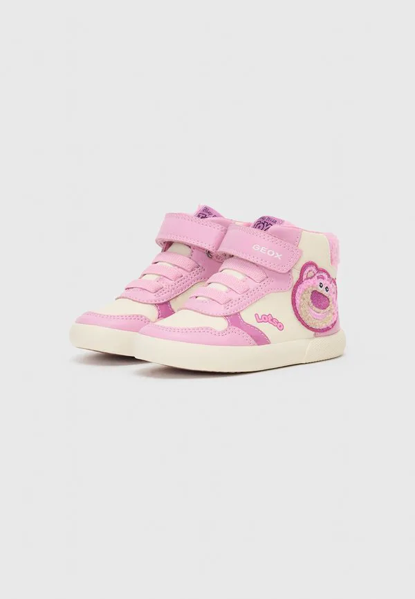 Высокие кроссовки gisli Geox, Pink/Off White — фото 2