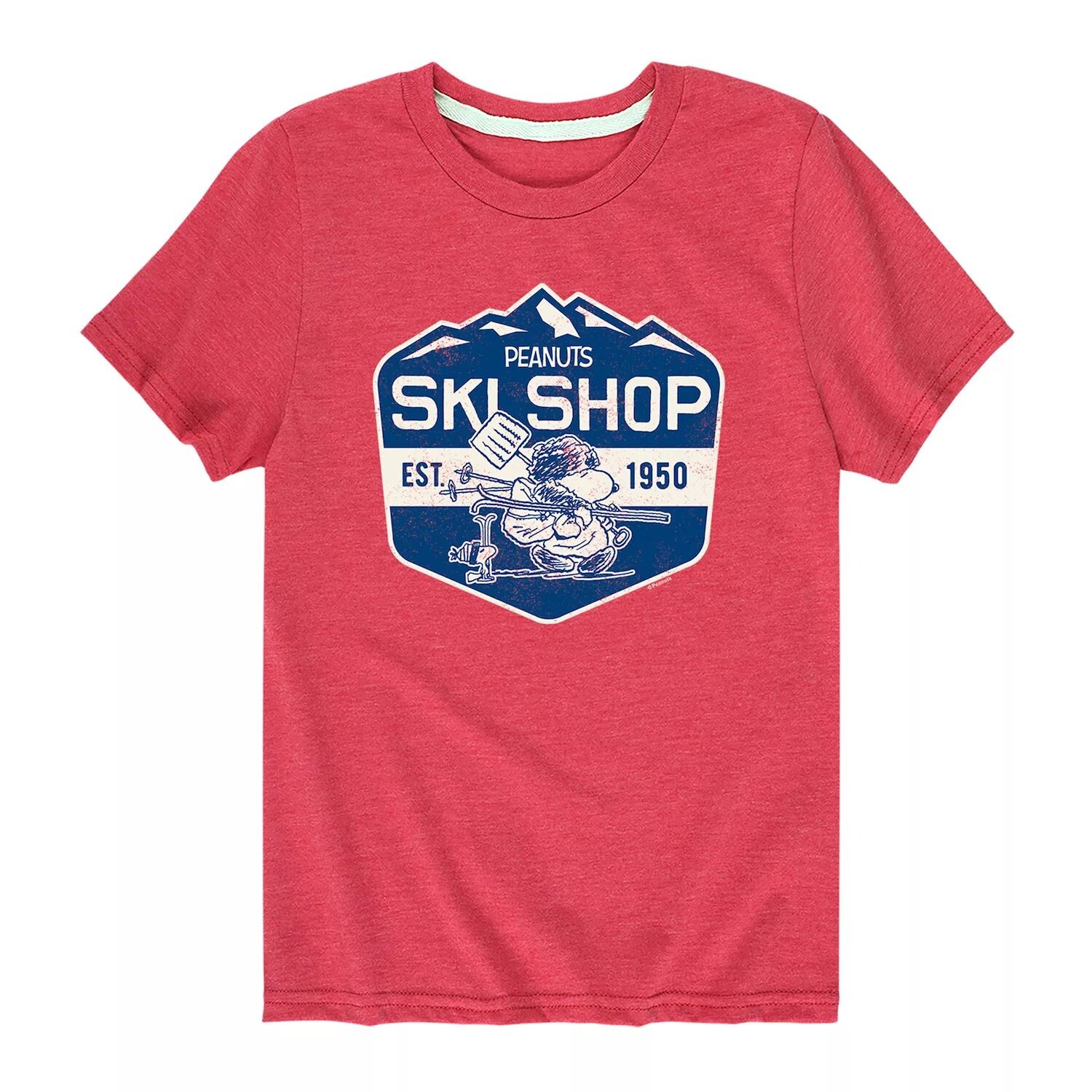 

Футболка Peanuts Ski Shop для мальчиков 8–20 лет Licensed Character, красный