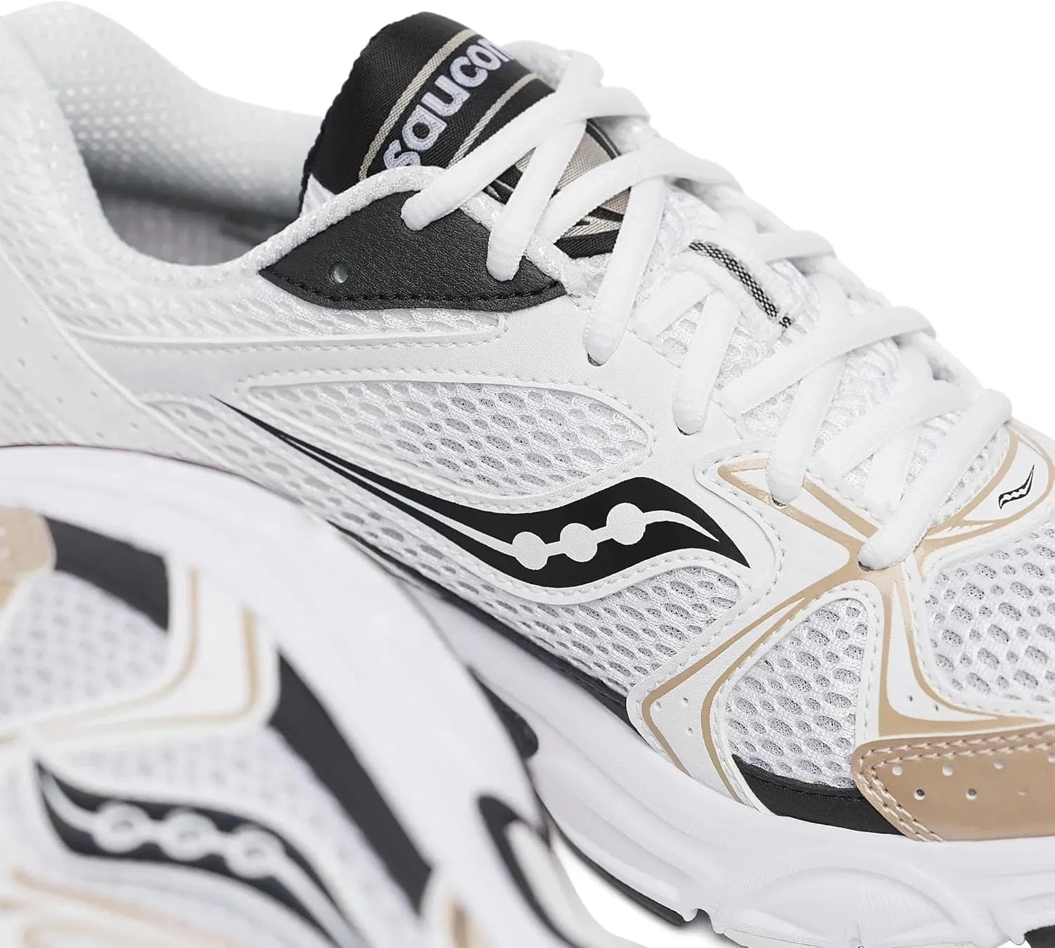 Кроссовки Saucony Unicony Ride Millennium, White Gold Black — фото 2