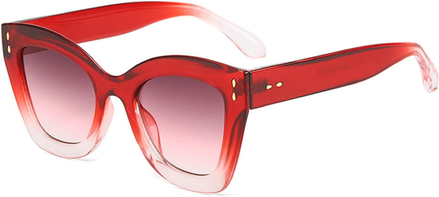 

Популярные модные солнцезащитные очки-пилот для женщин, защита от УФ-излучения UV400, ретро-стиль, заклепки, градиентный дизайн, трендовые мужские солнцезащитные очки 6140 Melrose, Red