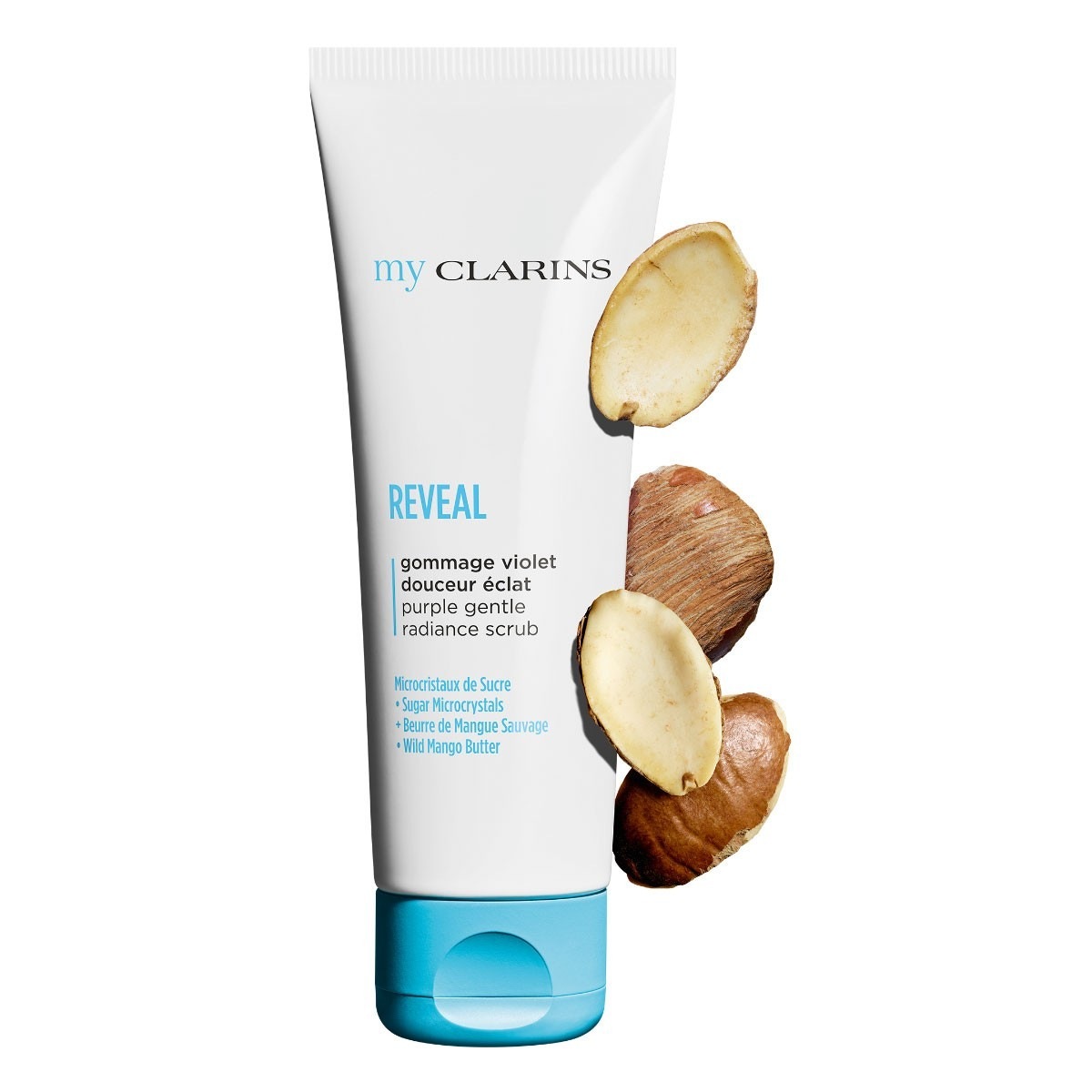 Скраб для лица my clarins reveal purple gentle radiance scrub Clarins, объем 50 мл — фото 2