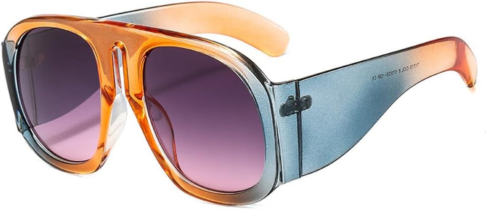 

Модные солнцезащитные очки для женщин в винтажном стиле стимпанк, солнцезащитные очки для мужчин в стиле ретро-панк с защитой от УФ-излучения UV400 TKKTLLT, C6orange-graypink