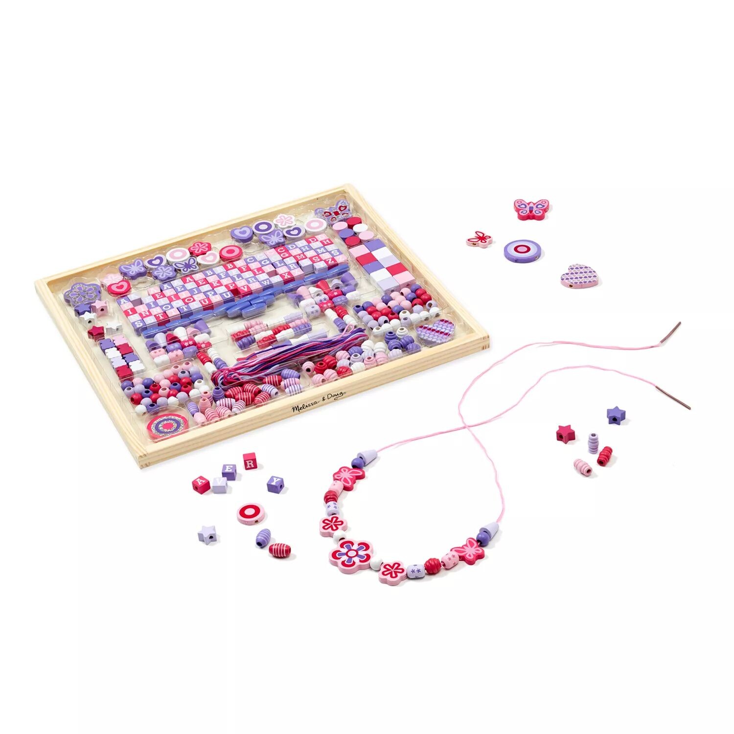 Коллекция Melissa & Doug Deluxe — набор деревянных бус Melissa & Doug — фото 4
