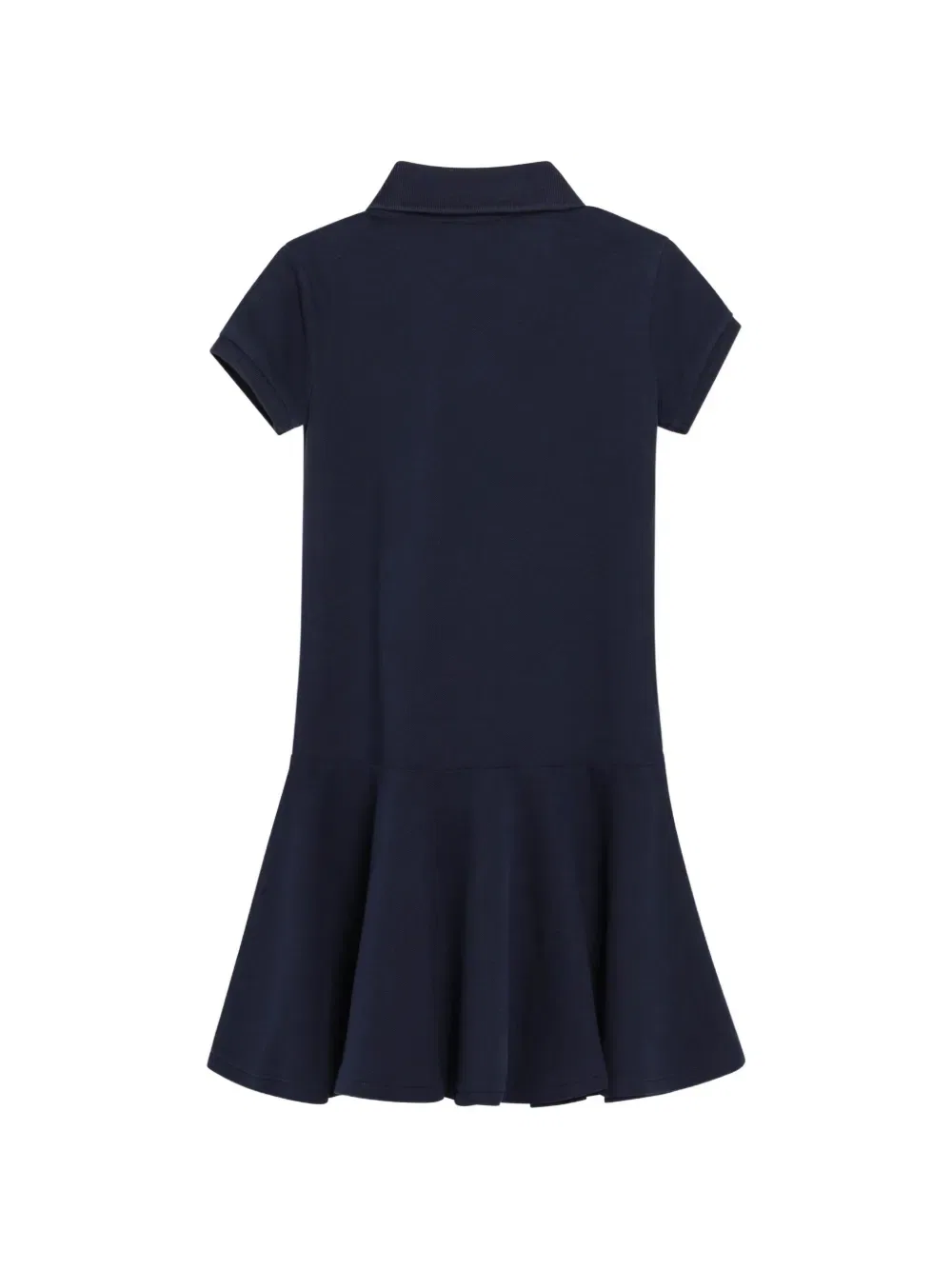 Платье с короткими рукавами и расклешенной юбкой Polo Ralph Lauren Kids, синий — фото 2
