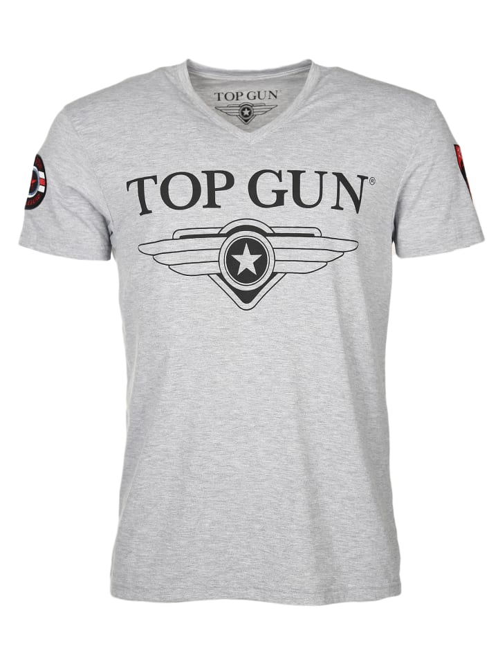 

TOP GUN Футболка Stormy TG20191005 серого цвета, Серый, TOP GUN Футболка Stormy TG20191005 серого цвета