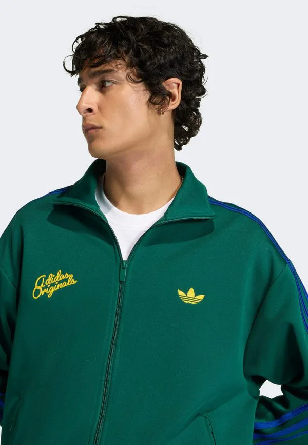 Спортивная толстовка на молнии Adidas Originals, Collegiate Green Collegiate Royal — фото 3