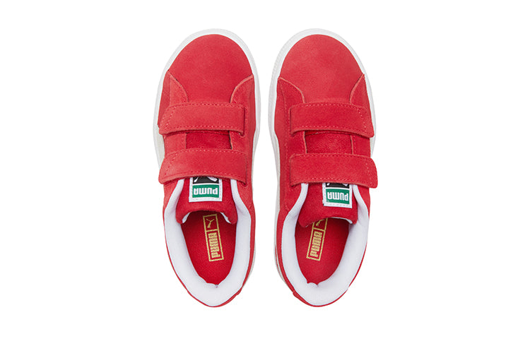Кеды PUMA Suede Classic Xxi (Middle Kids) Casual Shoes White/Red, красный — фото 4